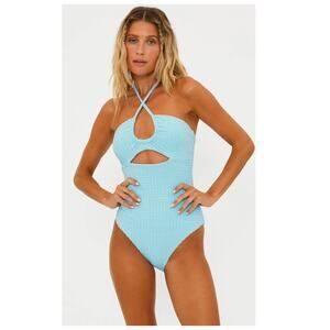 Beach Riot Phoenix One Piece Blueberry Ice Terry Size XL